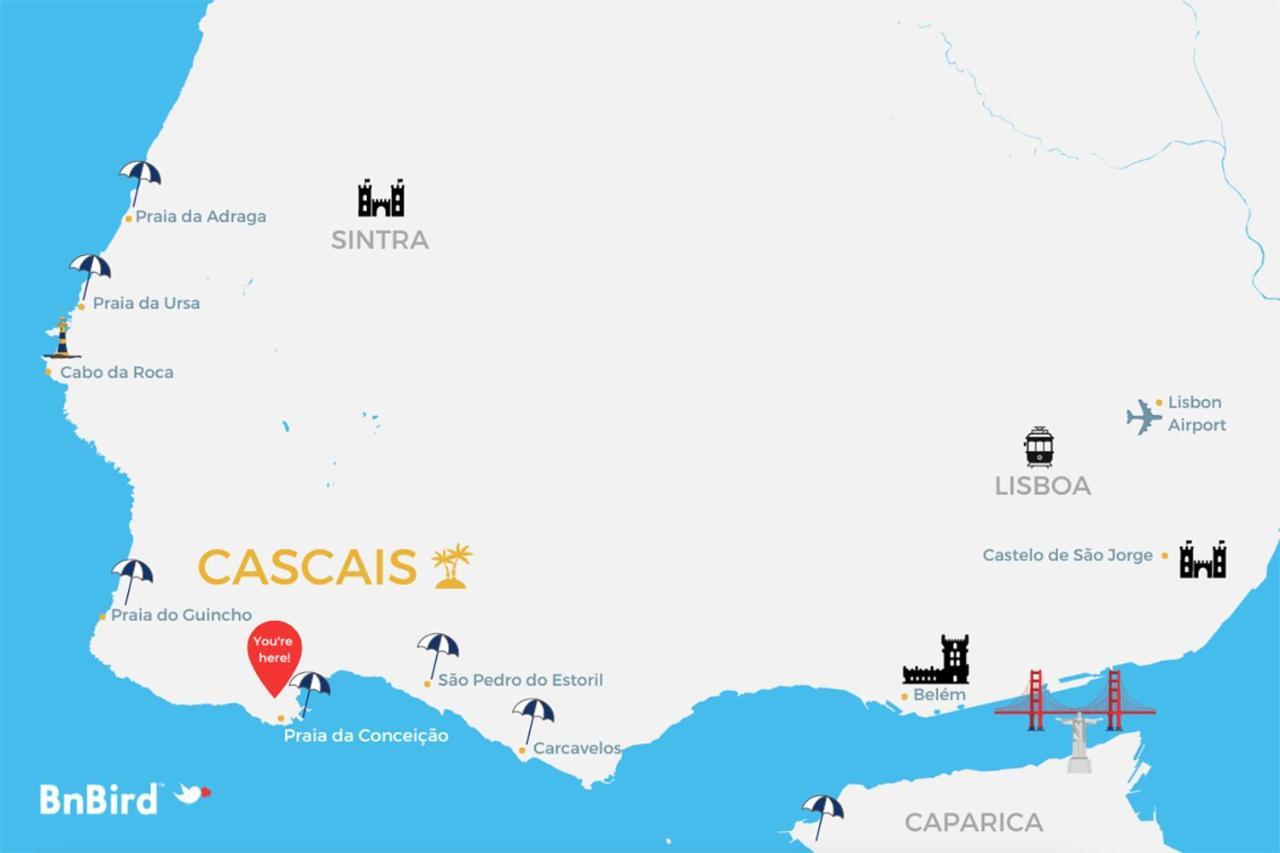 Cascais Sunny With Ocean Views Apartment Luaran gambar
